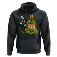 Funny Christmas Hoodie Fa La La La Bu Bu Xmas Song Kawaii Bubu - Wonder Print Shop