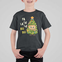 Funny Christmas T Shirt For Kid Fa La La La Bu Bu Xmas Song Kawaii Bubu - Wonder Print Shop