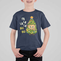 Funny Christmas T Shirt For Kid Fa La La La Bu Bu Xmas Song Kawaii Bubu - Wonder Print Shop