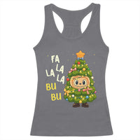 Funny Christmas Racerback Tank Top Fa La La La Bu Bu Xmas Song Kawaii Bubu - Wonder Print Shop