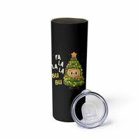 Funny Christmas Skinny Tumbler Fa La La La Bu Bu Xmas Song Kawaii Bubu - Wonder Print Shop