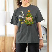 Funny Christmas T Shirt For Women Fa La La La Bu Bu Xmas Song Kawaii Bubu - Wonder Print Shop