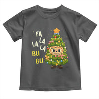 Funny Christmas Toddler T Shirt Fa La La La Bu Bu Xmas Song Kawaii Bubu - Wonder Print Shop