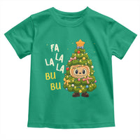 Funny Christmas Toddler T Shirt Fa La La La Bu Bu Xmas Song Kawaii Bubu - Wonder Print Shop
