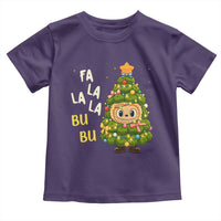 Funny Christmas Toddler T Shirt Fa La La La Bu Bu Xmas Song Kawaii Bubu - Wonder Print Shop