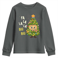 Funny Christmas Youth Sweatshirt Fa La La La Bu Bu Xmas Song Kawaii Bubu - Wonder Print Shop