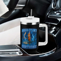 Bruh Its My Birthday Tumbler With Handle Italian Brainrot Meme Birthday Kids Family Party Bday - Wonder Print Shop