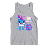 Bruh Its My Birthday Tank Top Italian Brainrot Meme Family Party Bday Los Tralaleritos - Wonder Print Shop