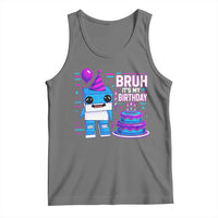 Bruh Its My Birthday Tank Top Italian Brainrot Meme Family Party Bday Los Tralaleritos - Wonder Print Shop