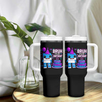 Bruh Its My Birthday Tumbler With Handle Italian Brainrot Meme Family Party Bday Los Tralaleritos - Wonder Print Shop