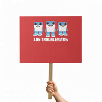 Italian Brainrot Meme Shark Protest Sign Tralalero Tralala Los Tralaleritos Funny Animals