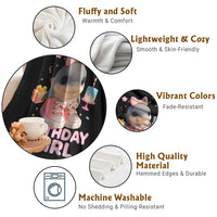 Birthday Girl Throw Blanket Italian Brainrot Meme Party Funny Las Tralaleritas - Wonder Print Shop