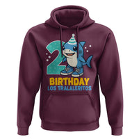 2 Years Old Birthday Brainrot Hoodie Funny Tralalero Tralala Los Tralaleritos Meme Shark