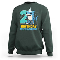 2 Years Old Birthday Brainrot Sweatshirt Funny Tralalero Tralala Los Tralaleritos Meme Shark