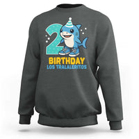 2 Years Old Birthday Brainrot Sweatshirt Funny Tralalero Tralala Los Tralaleritos Meme Shark