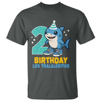 2 Years Old Birthday Brainrot T Shirt Funny Tralalero Tralala Los Tralaleritos Meme Shark