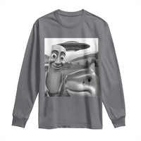 Funny Italian Brainrot Meme Long Sleeve Shirt Funny Tung Tung Tung Sahur Tralalero Tralala Selfie