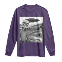 Funny Italian Brainrot Meme Long Sleeve Shirt Funny Tung Tung Tung Sahur Tralalero Tralala Selfie