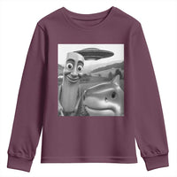 Funny Italian Brainrot Meme Youth Sweatshirt Funny Tung Tung Tung Sahur Tralalero Tralala Selfie