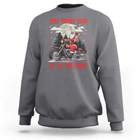 Motorcycle Biker Santa Christmas Sweatshirt Oh What Fun It is To Ride - Wonder Print Shop
