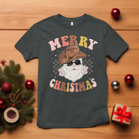 Christmas Cowboy T Shirt Vintage 90s Western Groovy Santa Claus Xmas Vibes - Wonder Print Shop