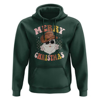 Christmas Cowboy Hoodie Vintage 90s Western Groovy Santa Claus Xmas Vibes