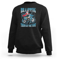 Dirt Bike Christmas Sweatshirt Brraaap Funny Motocross Biker Xmas Gift - Wonder Print Shop