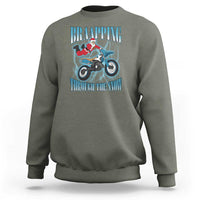 Dirt Bike Christmas Sweatshirt Brraaap Funny Motocross Biker Xmas Gift - Wonder Print Shop