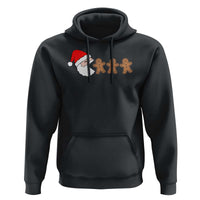 Funny Christmas Hoodie Santa Eating Gingerbread Men Gamer Men Women Kids