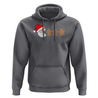 Funny Christmas Hoodie Santa Eating Gingerbread Men Gamer Men Women Kids