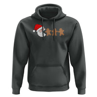 Funny Christmas Hoodie Santa Eating Gingerbread Men Gamer Men Women Kids