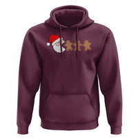 Funny Christmas Hoodie Santa Eating Gingerbread Men Gamer Men Women Kids