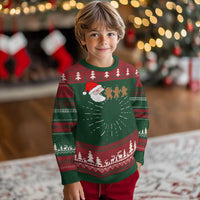 Funny Ugly Christmas Sweater Santa Eating Gingerbread Men Gamer Men Women Kids - Wonder Print Shop