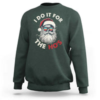 Funny Christmas Sweatshirt Santa I Do It For The Ho's - Wonder Print Shop