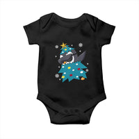 Christmas Penguin Baby Onesie Funny Animals Xmas Tree Lights Boys Kids
