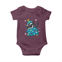 Christmas Penguin Baby Onesie Funny Animals Xmas Tree Lights Boys Kids