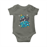 Christmas Penguin Baby Onesie Funny Animals Xmas Tree Lights Boys Kids