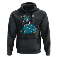 Christmas Penguin Hoodie Funny Animals Xmas Tree Lights Boys Kids