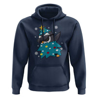 Christmas Penguin Hoodie Funny Animals Xmas Tree Lights Boys Kids