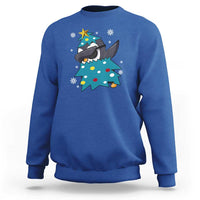 Christmas Penguin Sweatshirt Funny Animals Xmas Tree Lights Boys Kids - Wonder Print Shop
