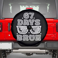 Bruh 67 Days of School Spare Tire Cover Funny Six Seven 6 7 Teen Gen Z Alpha Meme Teacher - Wonder Print Shop