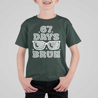 Bruh 67 Days of School T Shirt For Kid Funny Six Seven 6 7 Teen Gen Z Alpha Meme Teacher - Wonder Print Shop