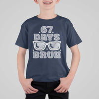 Bruh 67 Days of School T Shirt For Kid Funny Six Seven 6 7 Teen Gen Z Alpha Meme Teacher - Wonder Print Shop