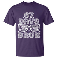 Bruh 67 Days of School T Shirt Funny Six Seven 6 7 Teen Gen Z Alpha Meme Teacher - Wonder Print Shop