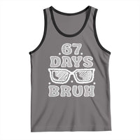 Bruh 67 Days of School Tank Top Funny Six Seven 6 7 Teen Gen Z Alpha Meme Teacher - Wonder Print Shop