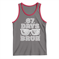 Bruh 67 Days of School Tank Top Funny Six Seven 6 7 Teen Gen Z Alpha Meme Teacher - Wonder Print Shop