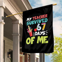 My Teacher Survived 67 Days Of Me Garden Flag Funny Six Seven Teen Gen Z Alpha Meme - Wonder Print Shop