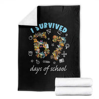 I Survived 67 Days of School Funny Six Seven Italian Brainrot Throw Blanket - Wonder Print Shop
