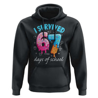 I Survived 67 Days of School Funny Six Seven Meme Hoodie Baseball Ice Cream Dripping - Wonder Print Shop