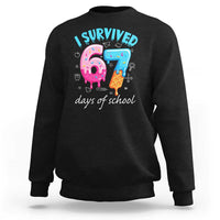 I Survived 67 Days of School Funny Six Seven Meme Sweatshirt Baseball Ice Cream Dripping - Wonder Print Shop